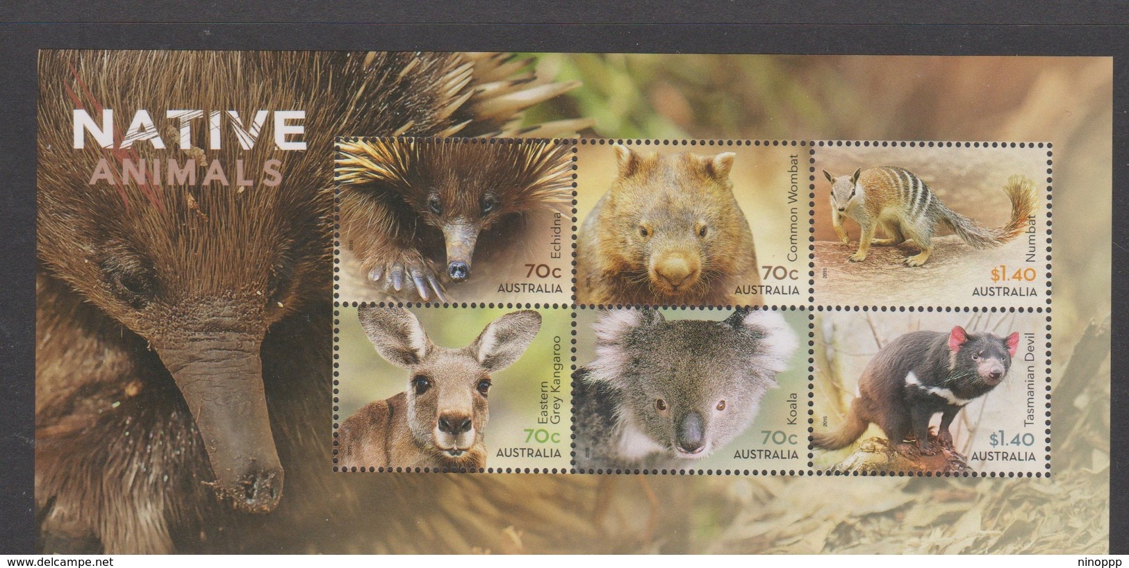 Australia ASC 3274MS 2015 Native Animals Miniature Sheet,mint Never Hinged - Mint Stamps