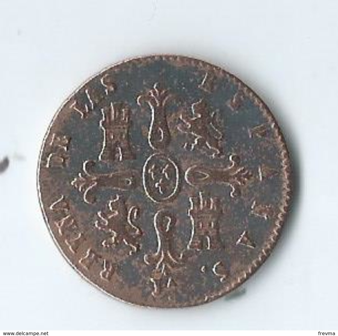 8 MARAVEDIS 1845 ISABEL II Segovia - Münzen Der Provinzen