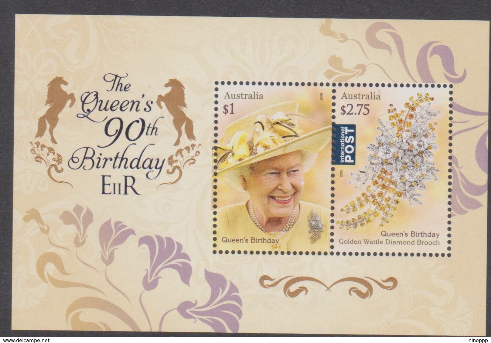 Australia ASC 3393MS 2016 Queen Elizabeth II Birthday, Miniature Sheet,mint Never Hinged - Mint Stamps