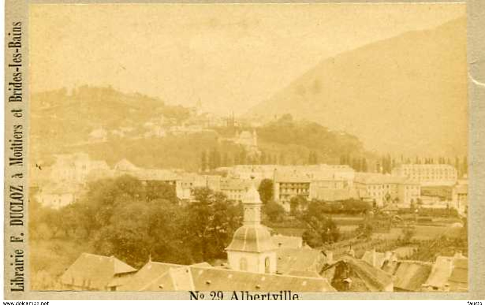 Photo Ancienne Cabinet Card F Ducloz à Moutiers Et Brides Les Bains Albertville - Anciennes (Av. 1900)