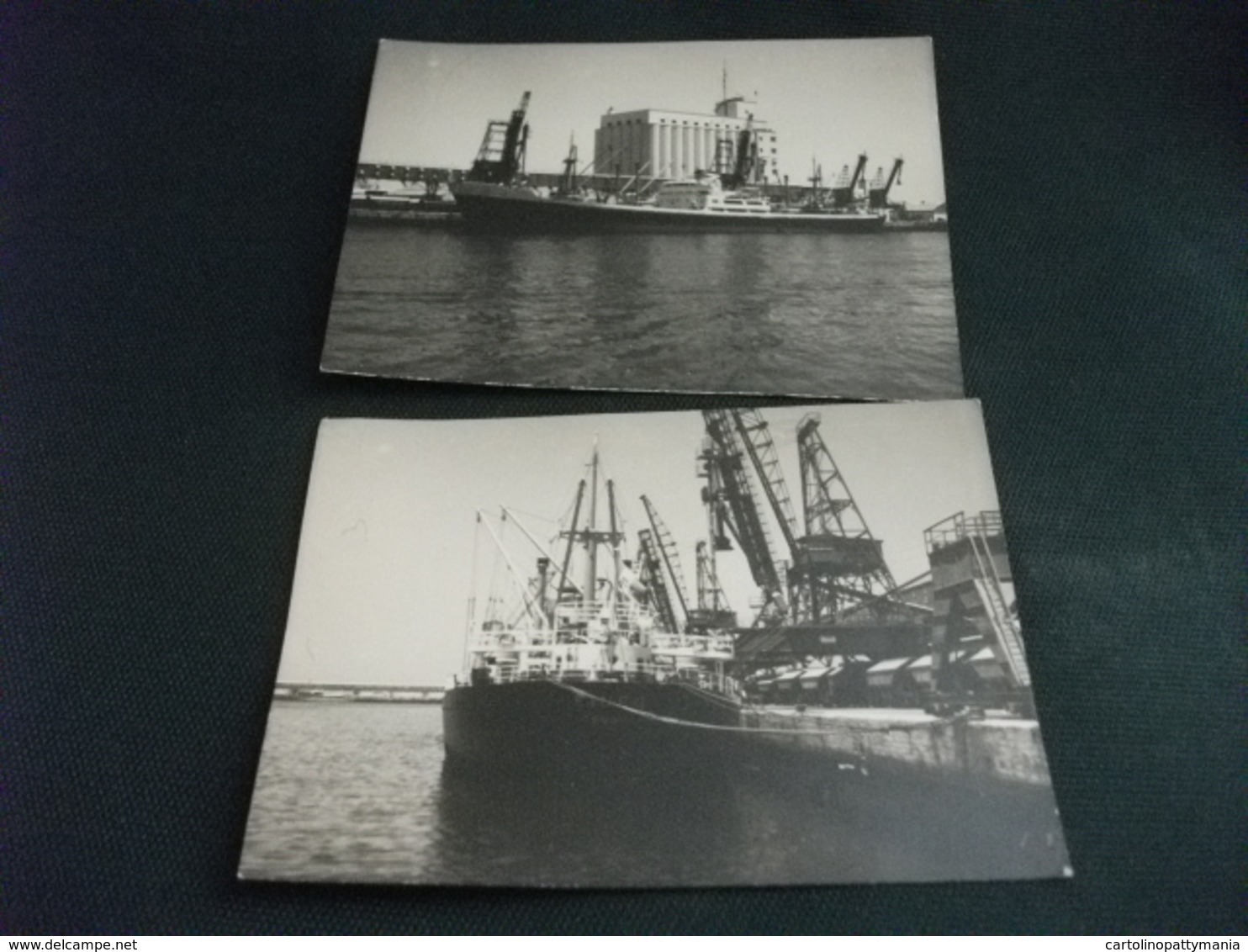 Nave Ship M/N FINEO AI SILOS DI CASABLANCA MAGGIO 1961 2 MINI FOTOGRAFIE - Commercio