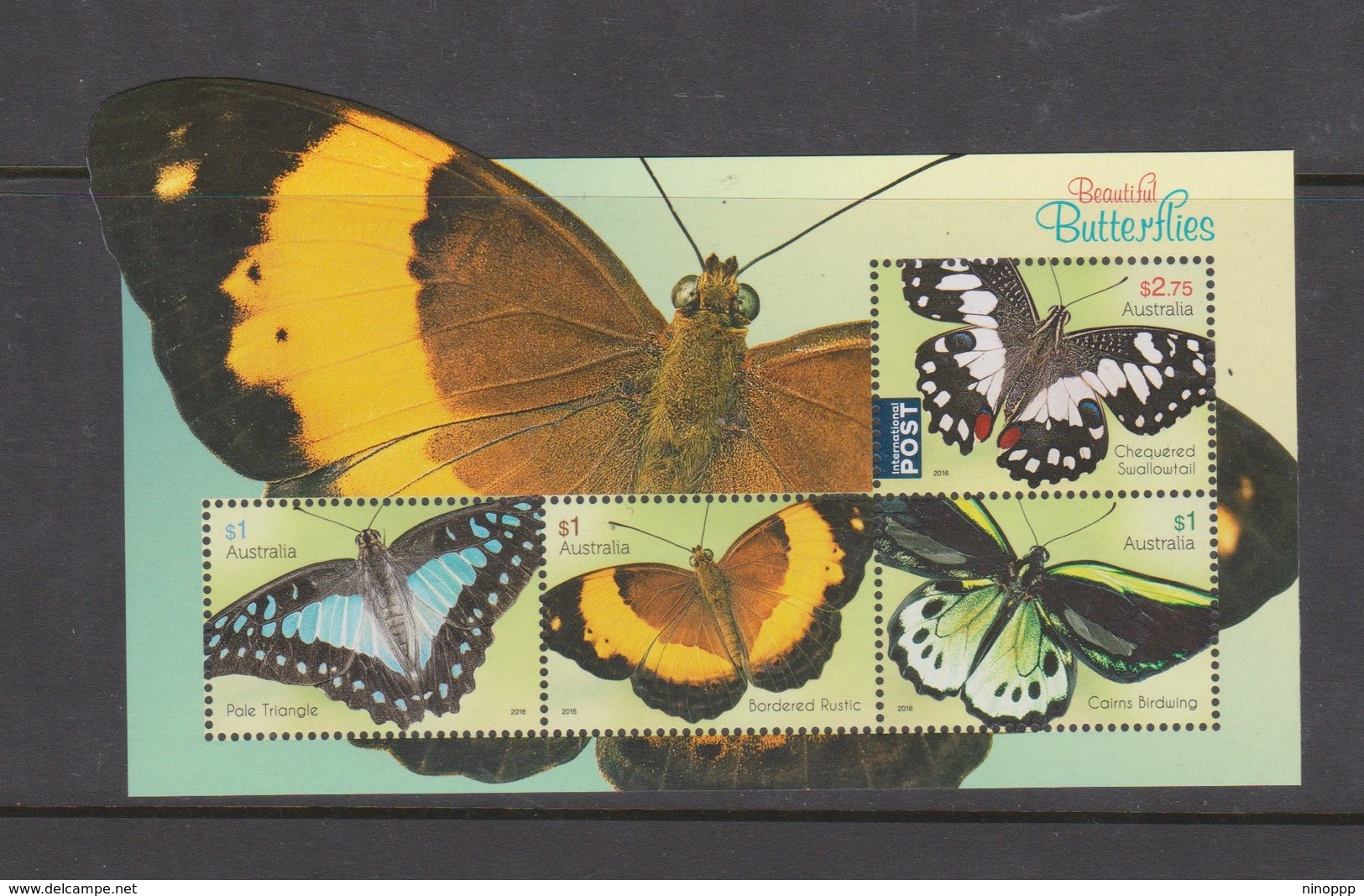 Australia ASC 3402MS 2016 Beautiful Butterflies, Miniature Sheet,mint Never Hinged - Ungebraucht