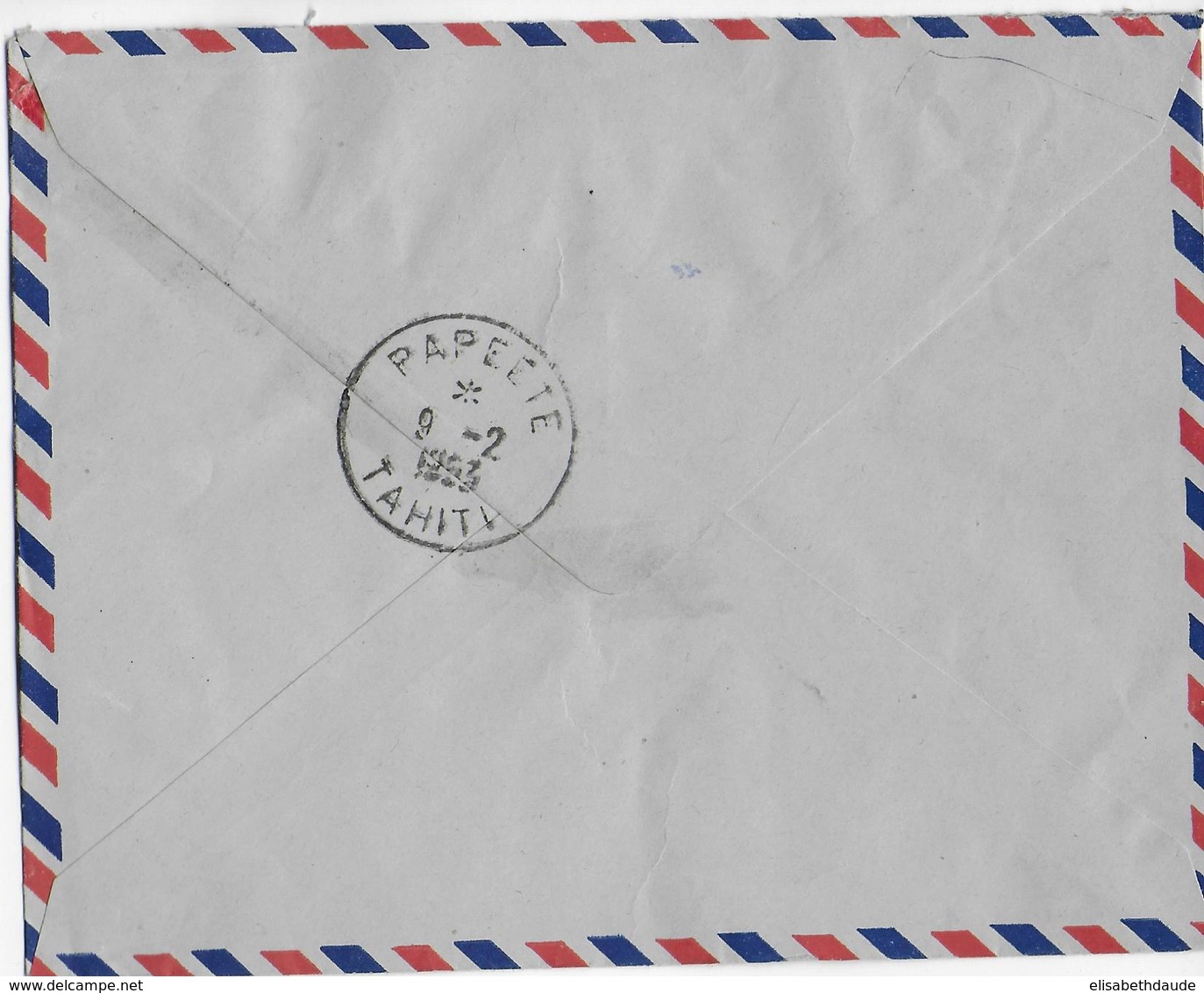 OCEANIE - 1953 - ENVELOPPE Par AVION De ATUONA (ILE HIVA-OA) => MONTPELLIER - Lettres & Documents