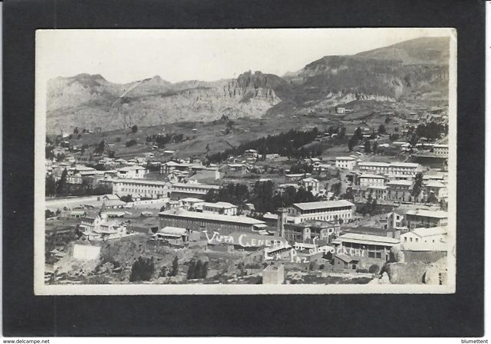 CPA Bolivie Bolivia  Carte Photo RPPC Non Circulé Voir Scan Du Dos La PAZ - Bolivia