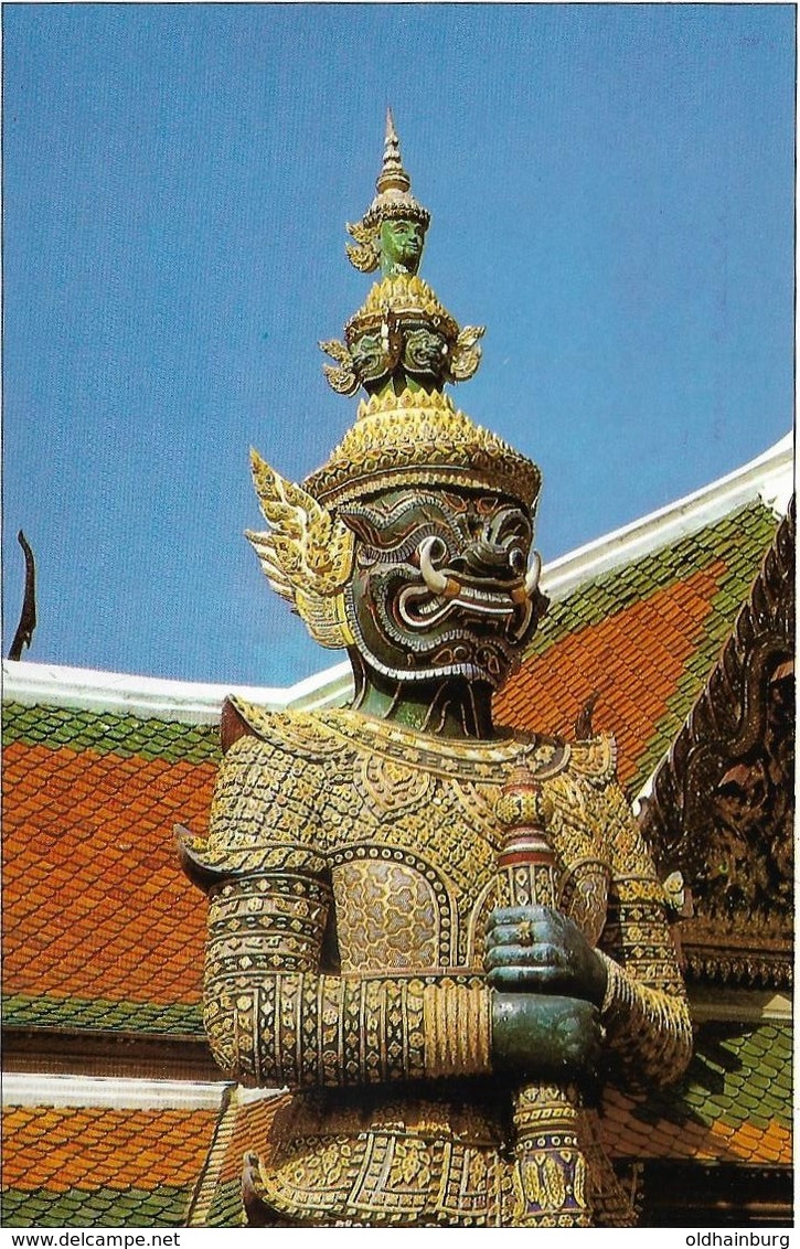 1689q: Postkartenfolder Grand Palace Emerald Buddha Temple Bangkok, 12 cards