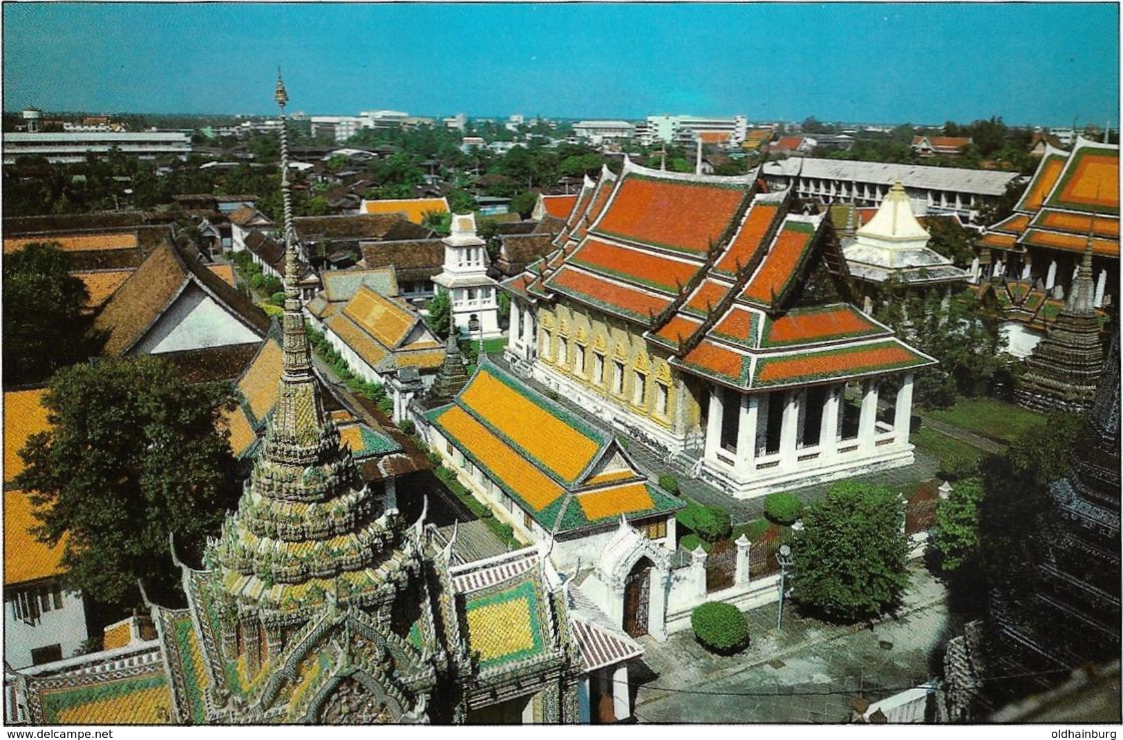 1689r: Postkartenfolder Wat Arun (temple of drawn) Bangkok, 12 cards