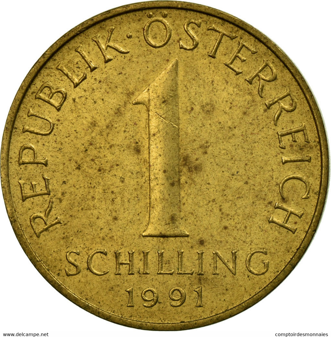 Monnaie, Autriche, Schilling, 1991, TB+, Aluminum-Bronze, KM:2886 - Autriche