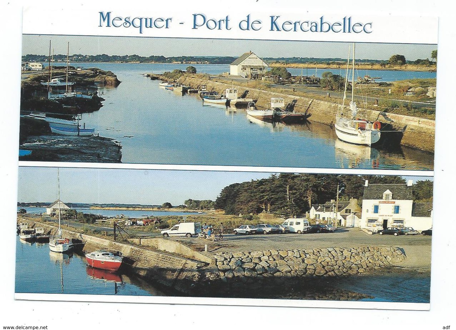 CP MESQUER, PORT DE KERCABELLEC, CAFE DU PORT, LOIRE ATLANTIQUE 44 - Mesquer Quimiac