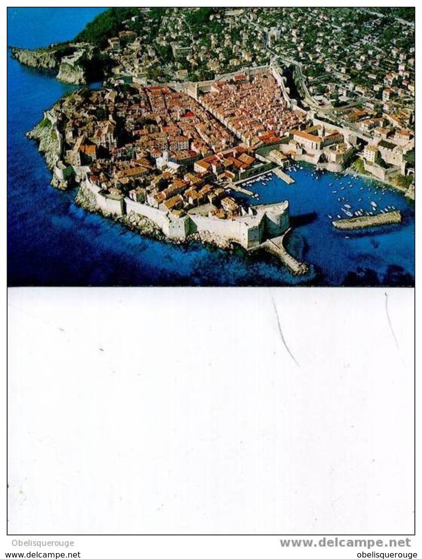 DUBROVNIK VUE AERIENNE 1983 BELLE CARTE - Yougoslavie