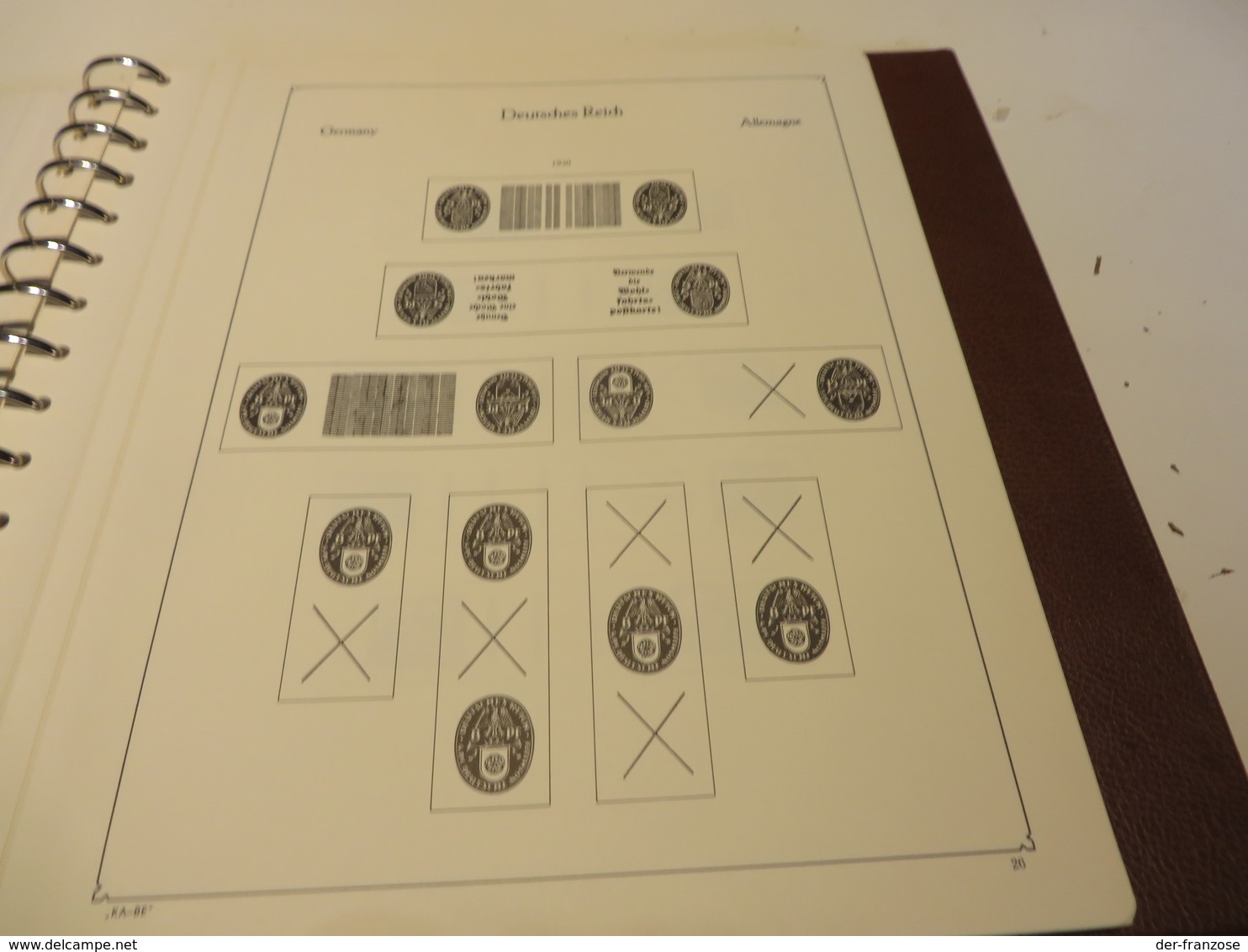 DEUTSCHES - REICH  KABE - VORDRUCKSEITEN für ZUSAMMEMDRUCKE, MARKENHEFTCHENBOGEN, R.- MARKEN im BINDER