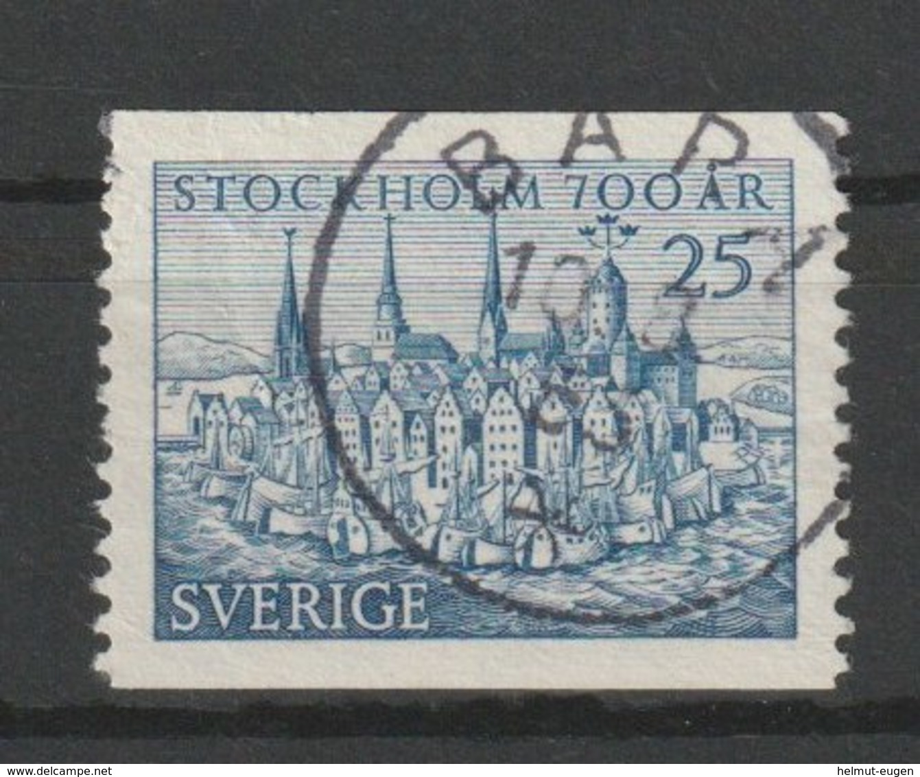 MiNr. 383 A Schweden 1953, 17. Juni. 700 Jahre Stockholm. - Gebruikt