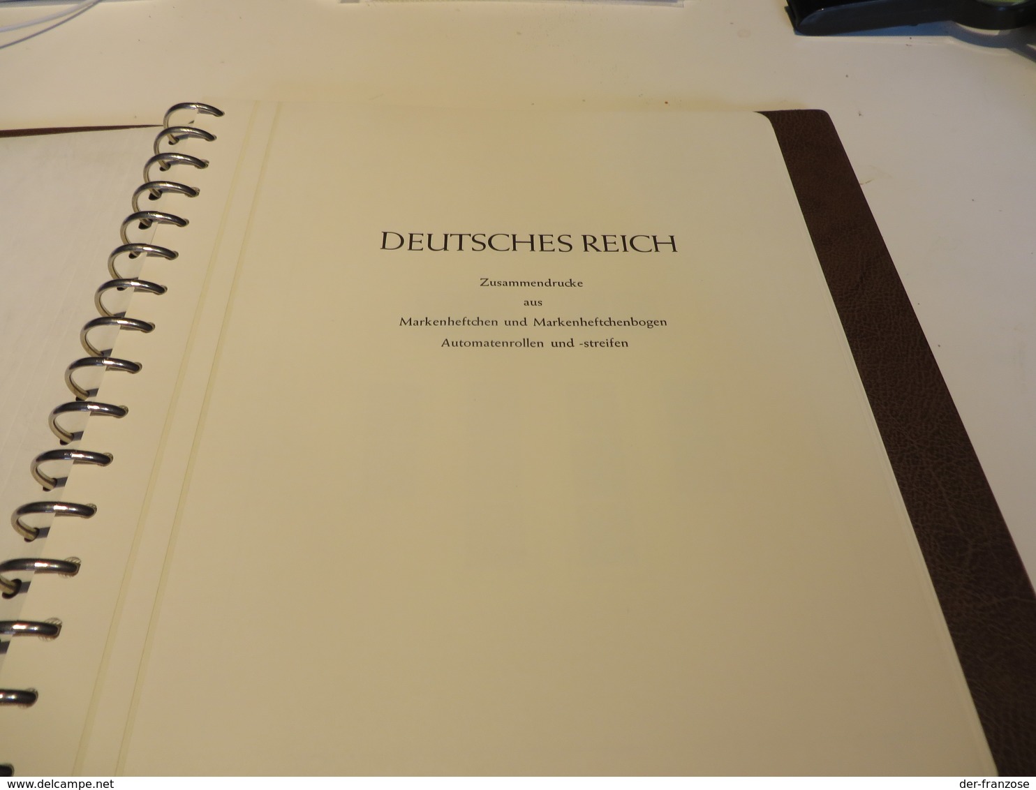 DEUTSCHES - REICH  KABE - VORDRUCKSEITEN Für ZUSAMMEMDRUCKE, MARKENHEFTCHENBOGEN, R.- MARKEN Im BINDER - Vordruckblätter