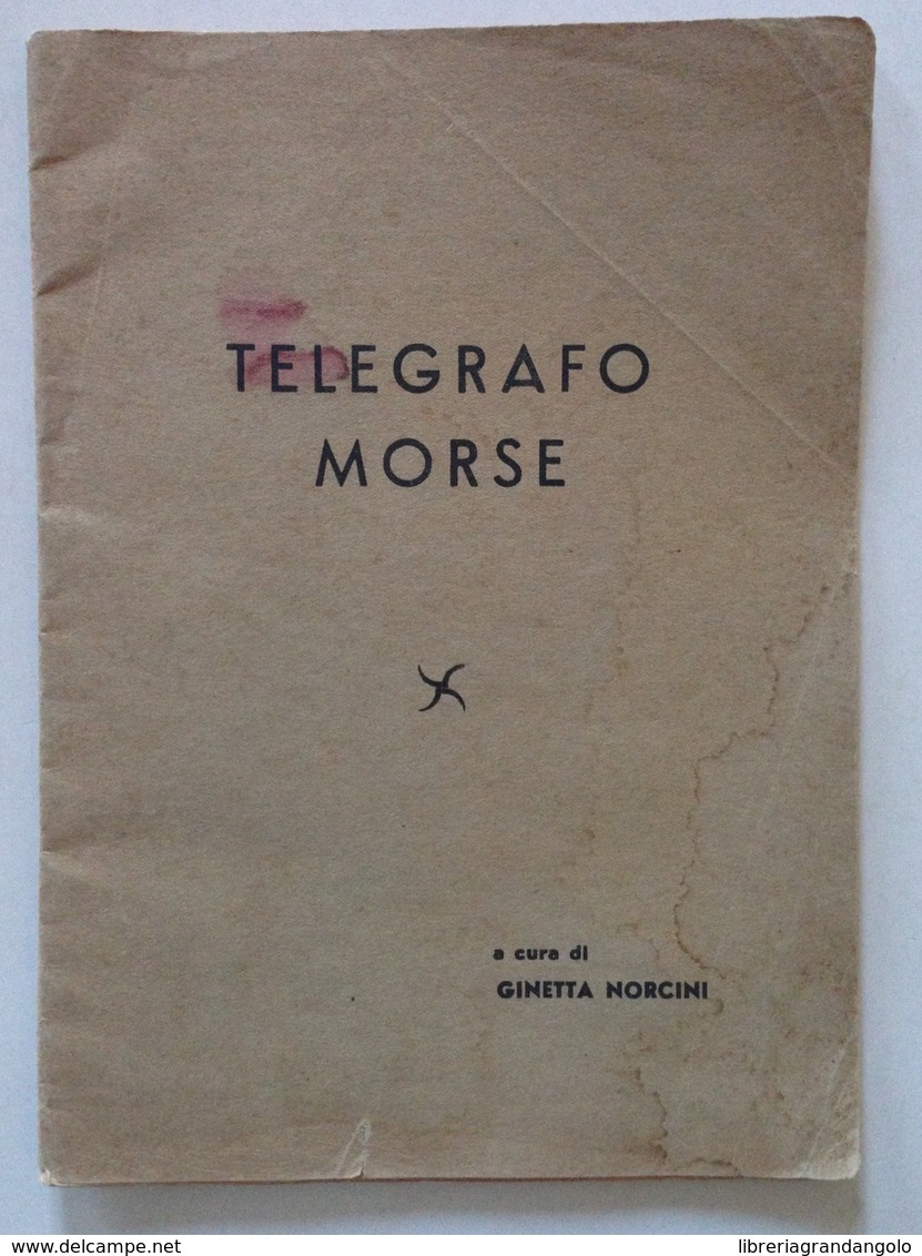 Ginetta Norcini Telegrafo Morse Tip Carvati Varese Sd Anni '30 - Sin Clasificación