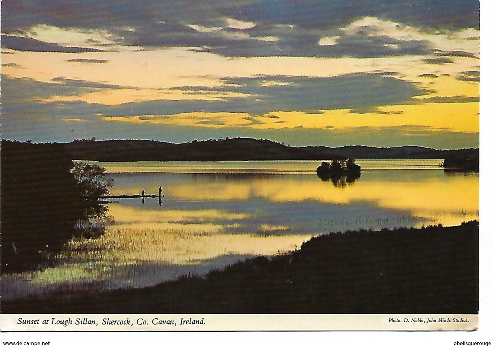 IRELAND CAVAN SUNSET AT LOUGH SILLAN SHERCOCK CO 1981  NEUVE - Cavan