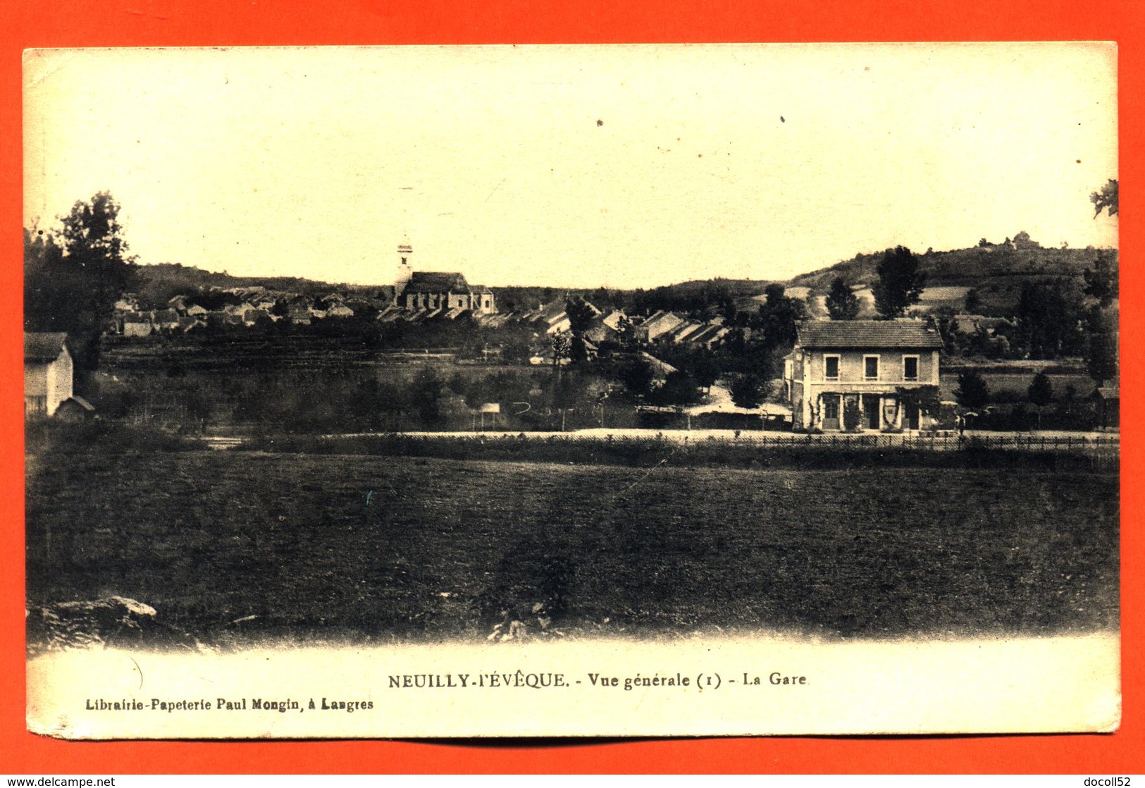 CPA 52 Neuilly L'èveque " Vue Générale - La Gare " - Neuilly L'Eveque