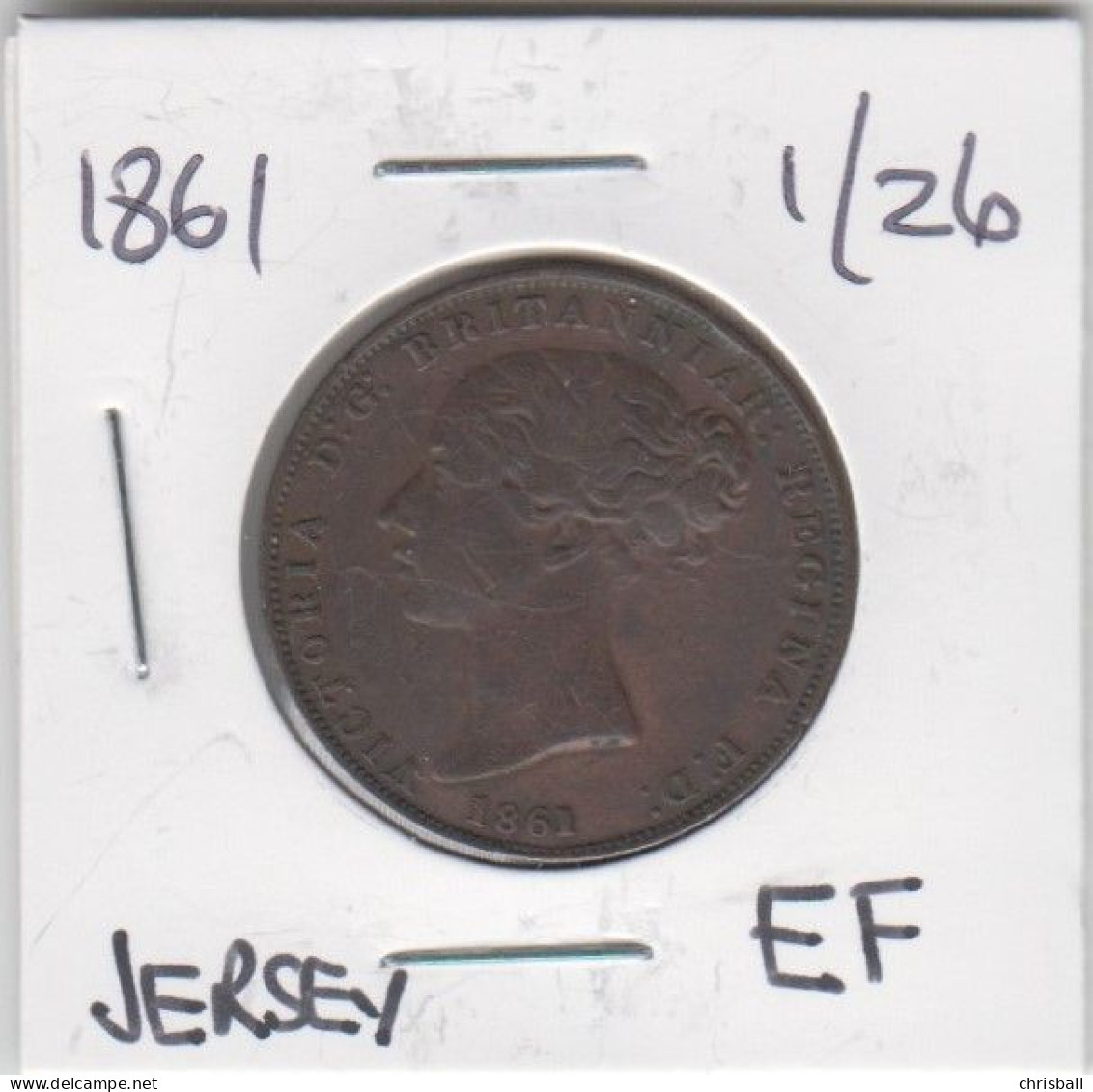 Jersey Coin Queen Victoria One Twentysixth Of A Shilling - Jersey