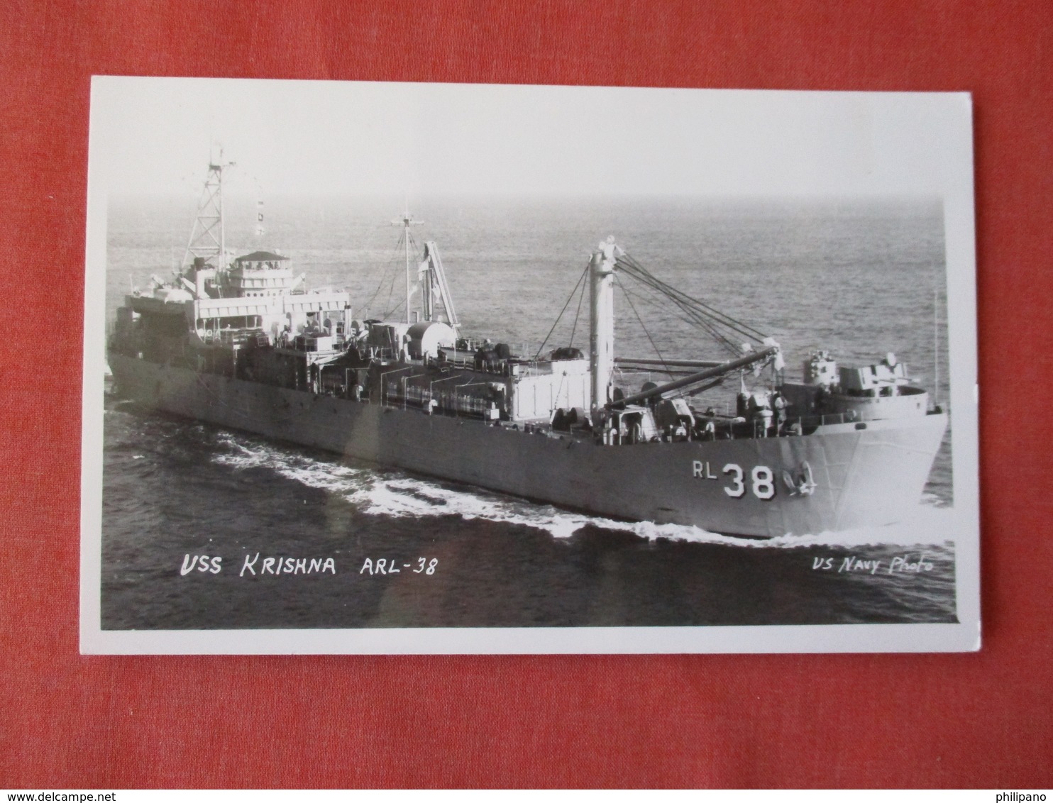 RPPC US Navy  USS Krishna ARL 38       Ref 3155 - Oorlog