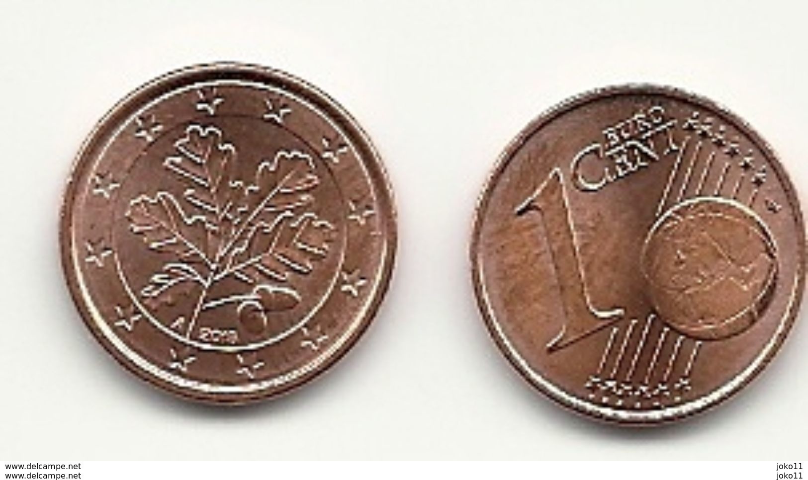 1 Cent, 2018,  Prägestätte (A),  Vz, Sehr Gut Erhaltene Umlaufmünzen - Deutschland