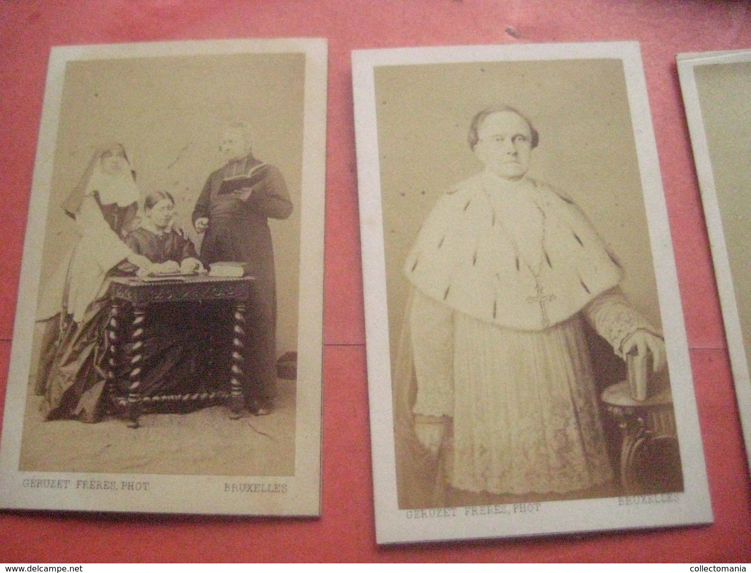 10 Ver Y Old Photo Daguerréotype CDV  Vintage, Cartes De Visite PRETRES Geestelijken Nonnen Priesters Pausen Vóór 1900 - Famous People