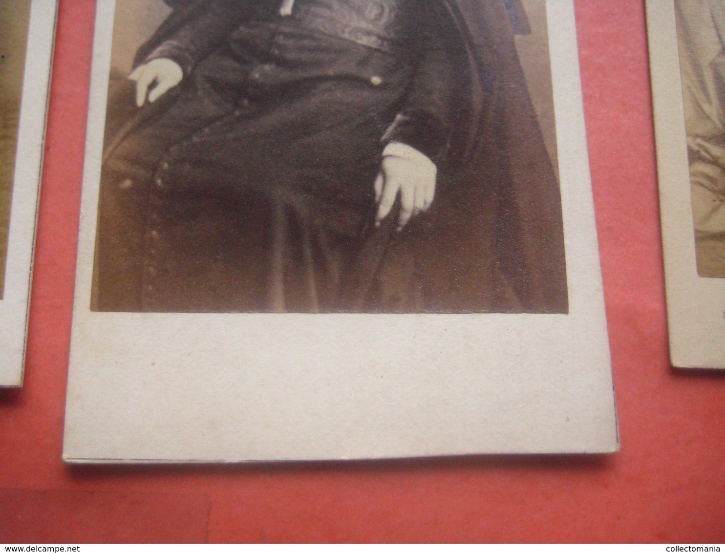 10 ver y old photo daguerréotype CDV  Vintage, Cartes de Visite PRETRES geestelijken nonnen priesters pausen vóór 1900