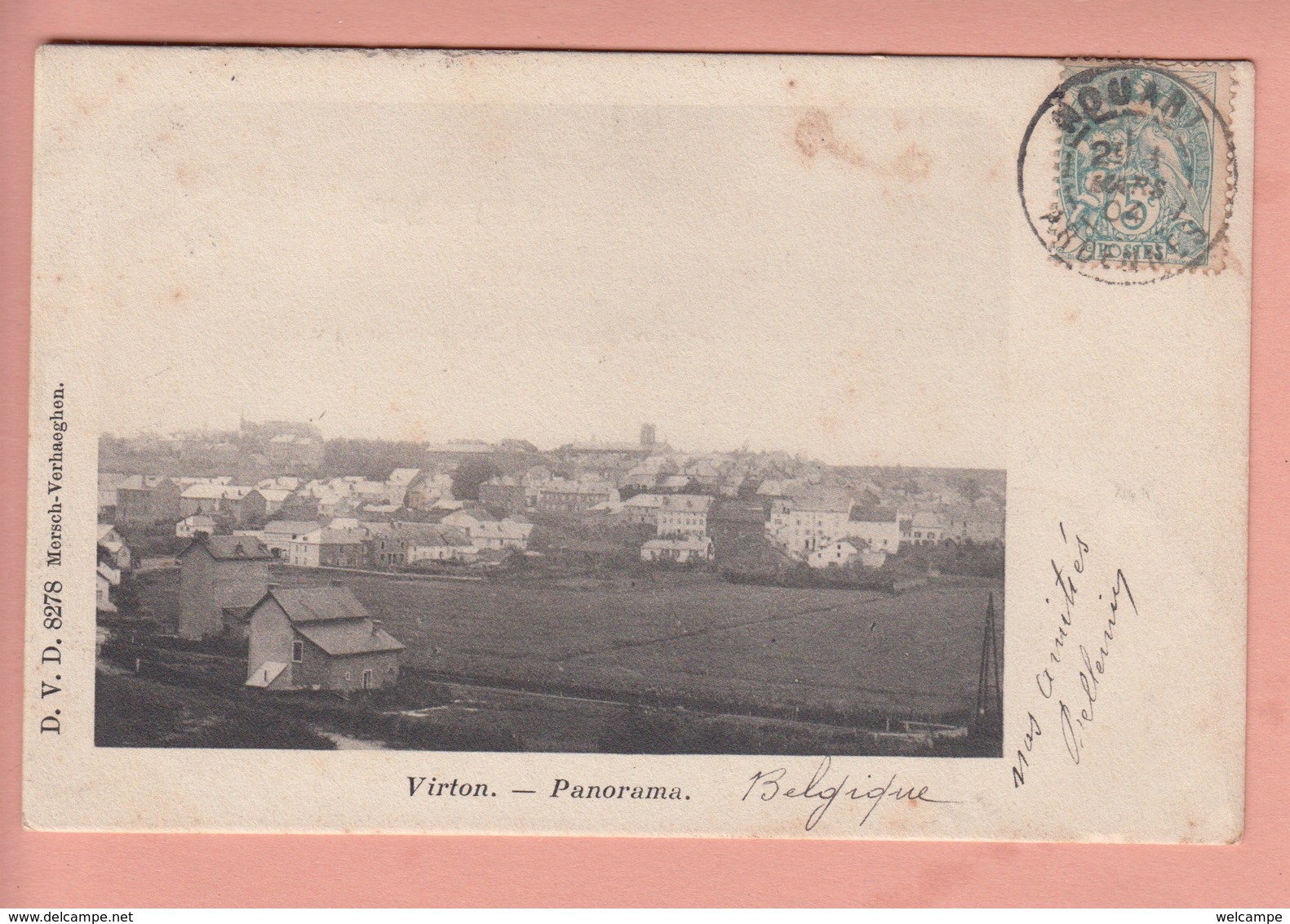 OUDE POSTKAART BELGIE - VIRTON - ED. D.V.D. 8278 MERSCH-VERHAEGHEN - Virton