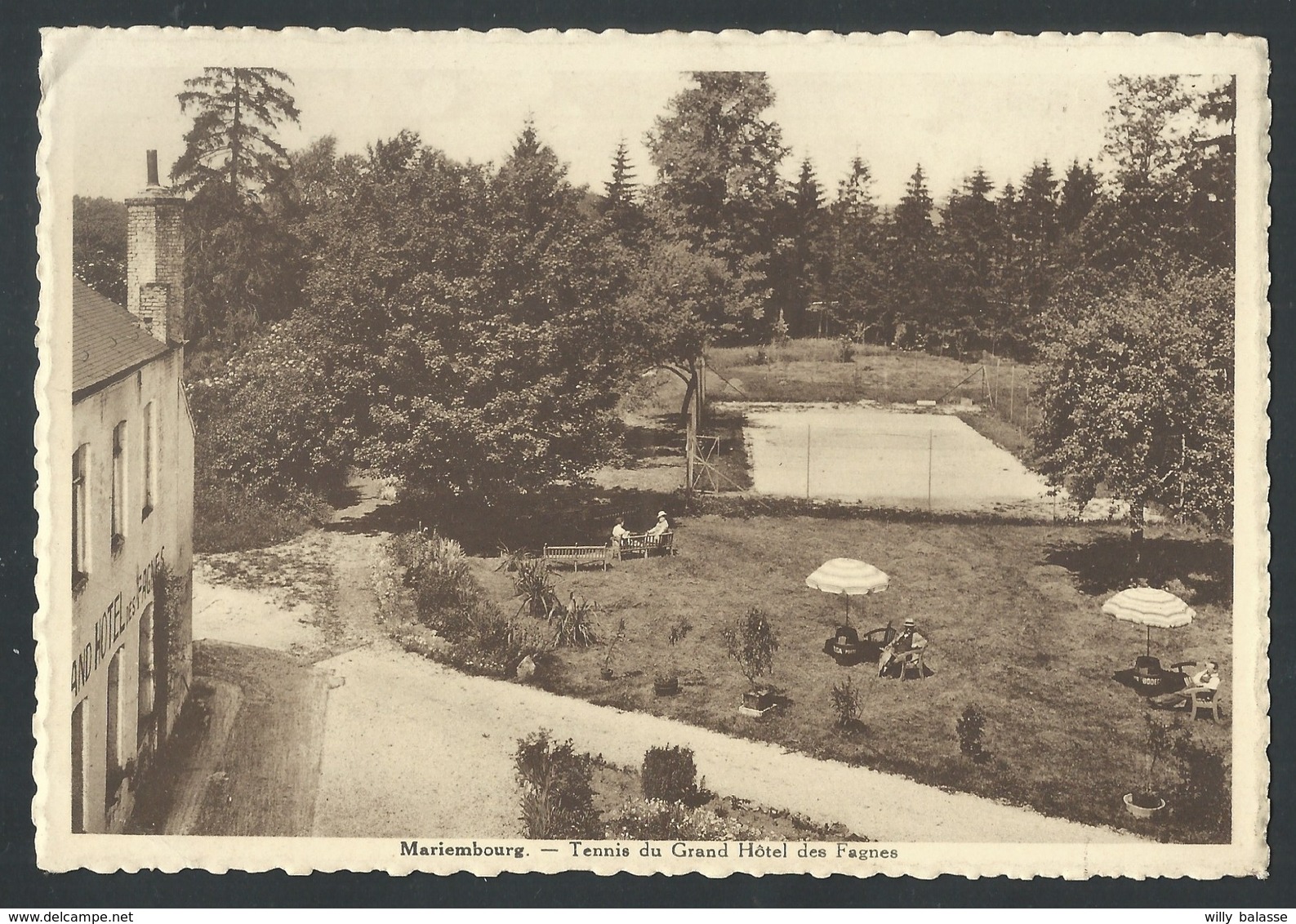 +++ CPA - MARIEMBOURG - Tennis Du Grand Hôtel Des Fagnes - Carte Privée  // - Couvin