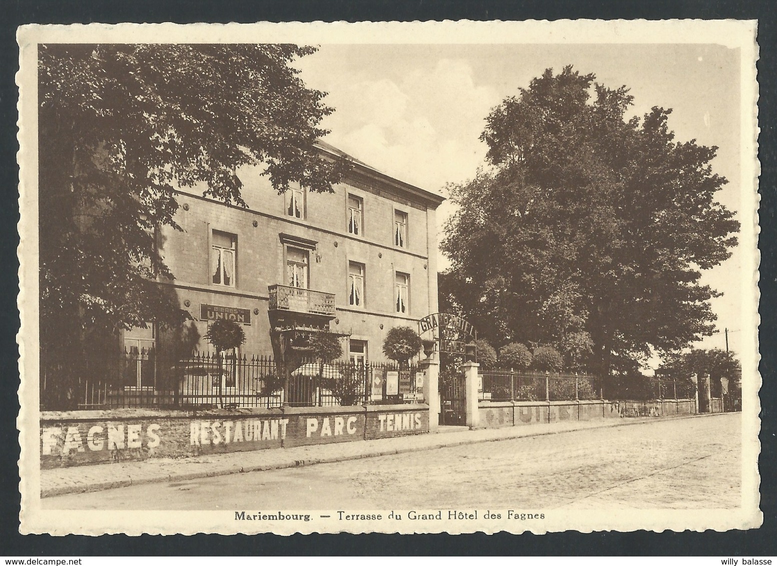 +++ CPA - MARIEMBOURG - Terrasse Du Grand Hôtel Des Fagnes - Carte Privée  // - Couvin