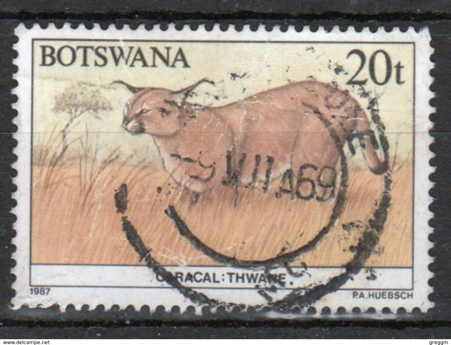 Botswana 1987 Single 20t Commemorative Stamp From The Animals Of Botswana Set. - Botswana (1966-...)