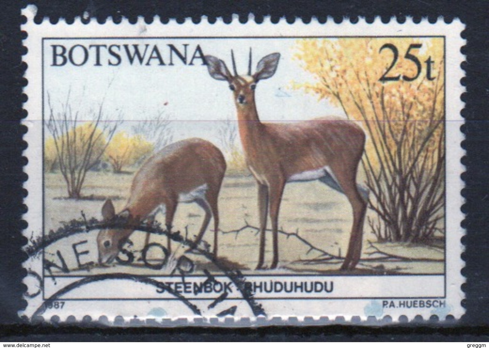 Botswana 1987 Single 25t Commemorative Stamp From The Animals Of Botswana Set. - Botswana (1966-...)