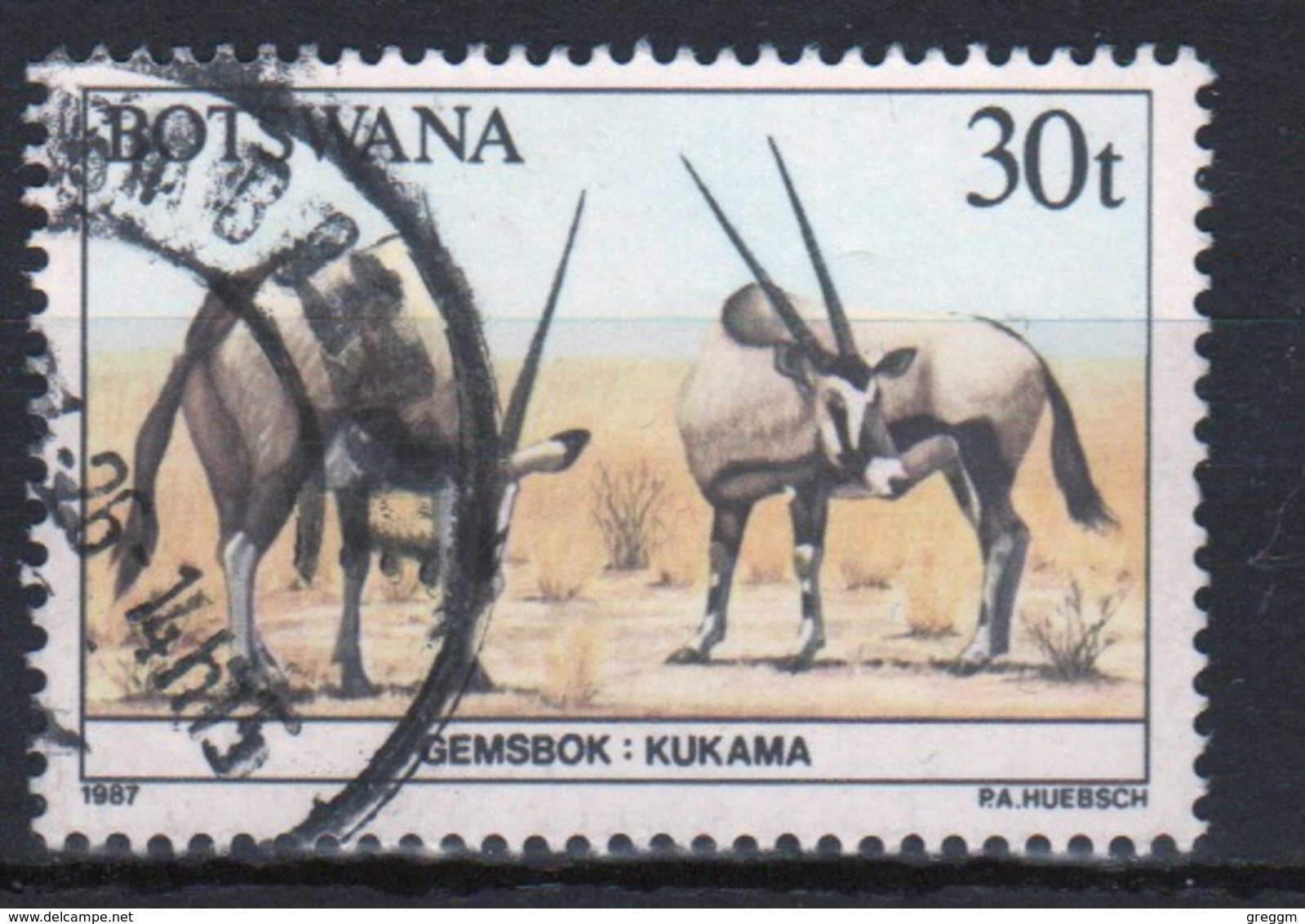 Botswana 1987 Single 30t Commemorative Stamp From The Animals Of Botswana Set. - Botswana (1966-...)