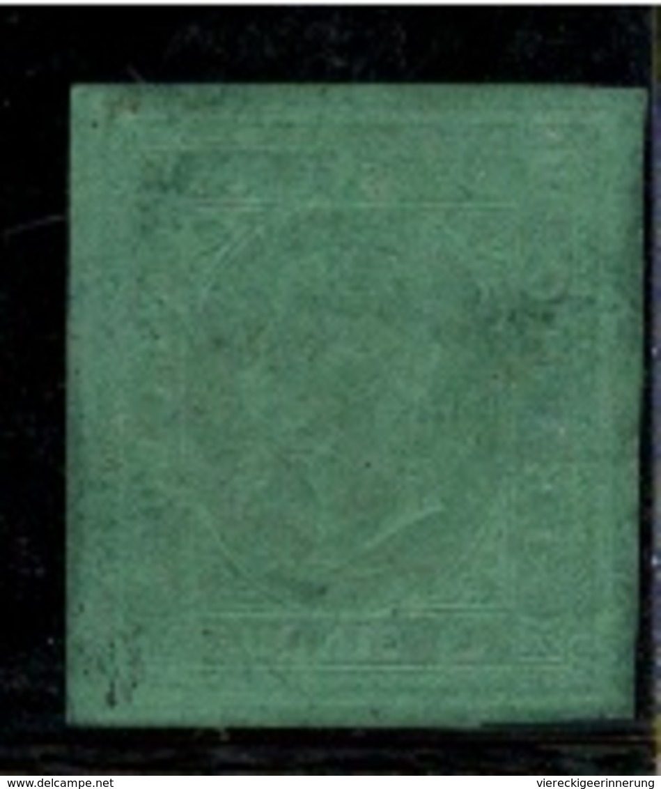 ! 1854 ? Green Old Stamp Sardinien Sardegna, Torino, Cinque, Grüne Briefmarke Nr. 4 ?, Italy, Alt Italien - Sardinien