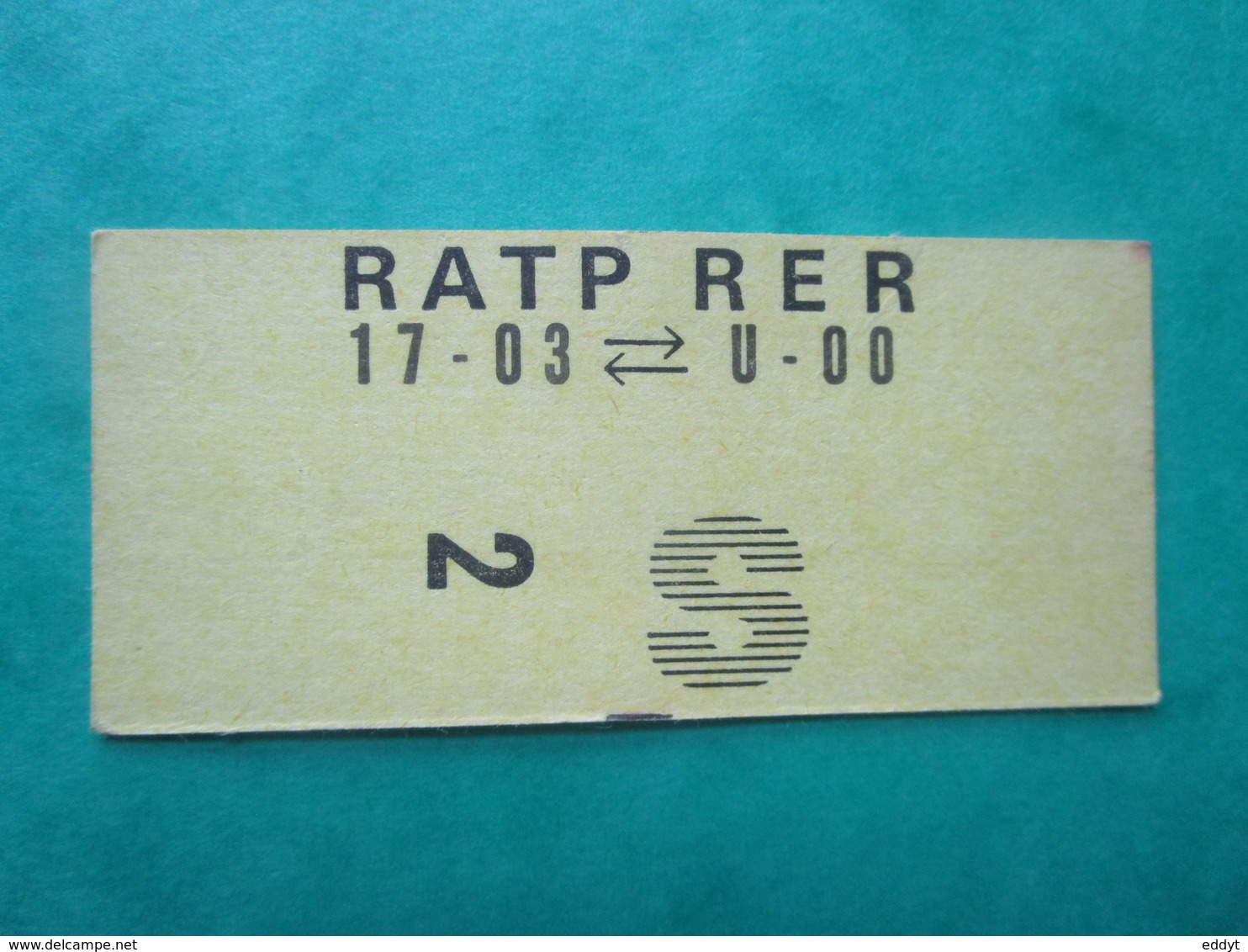 TICKET  RATP RER Métro PARIS - Pas Oblitéré - NEUF - Mondo