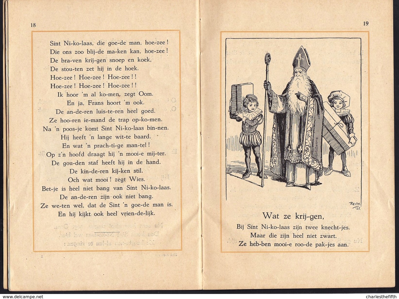 ZELDZAAM - ROND 1920 - KINDERBOEKJE - LIVRET ** SINT NIKOLAAS - SAINT NICOLAS ** 42 PAG. 14 ILLUSTRATIES - MULDER - Saint-Nicolas