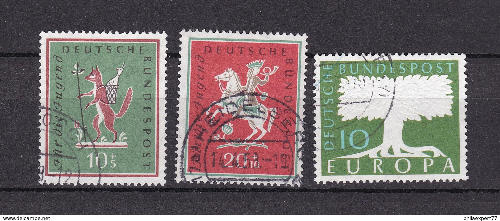 BRD - 1958 - Michel Nr. 286/87+294 - Gest. - 21 Euro - Used Stamps