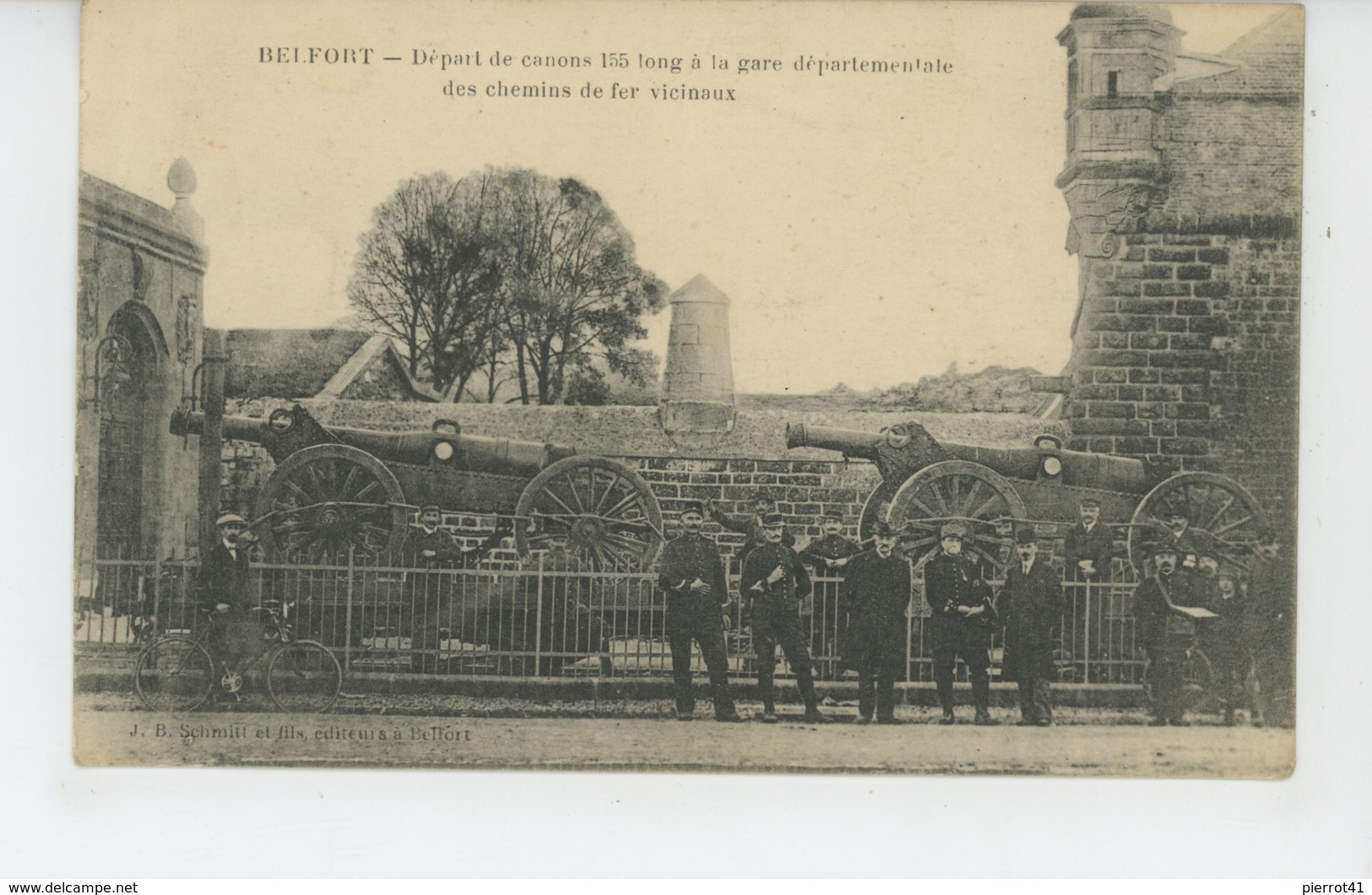 BELFORT - Départ De Canons 155 Long à La Gare Départementale Des Chemins De Fer Vicinaux - Belfort - Ville