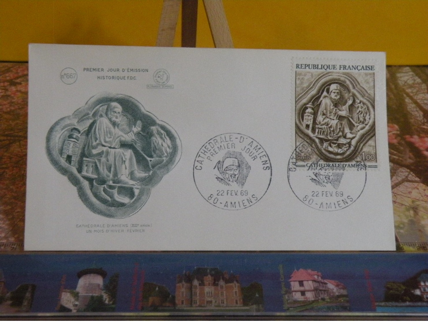 Cathédrale D'Amiens - 80 Amiens - 22.2.1969 FDC 1er Jour N°667 - Coté 3€ - 1960-1969