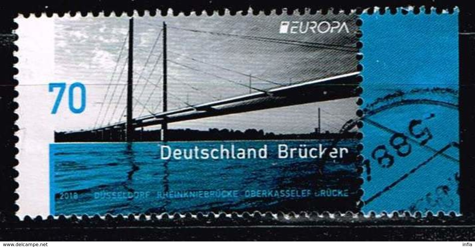 Bund 2018, Michel# 3383 O  Europa C.E.P.T. Brücken - Gebraucht