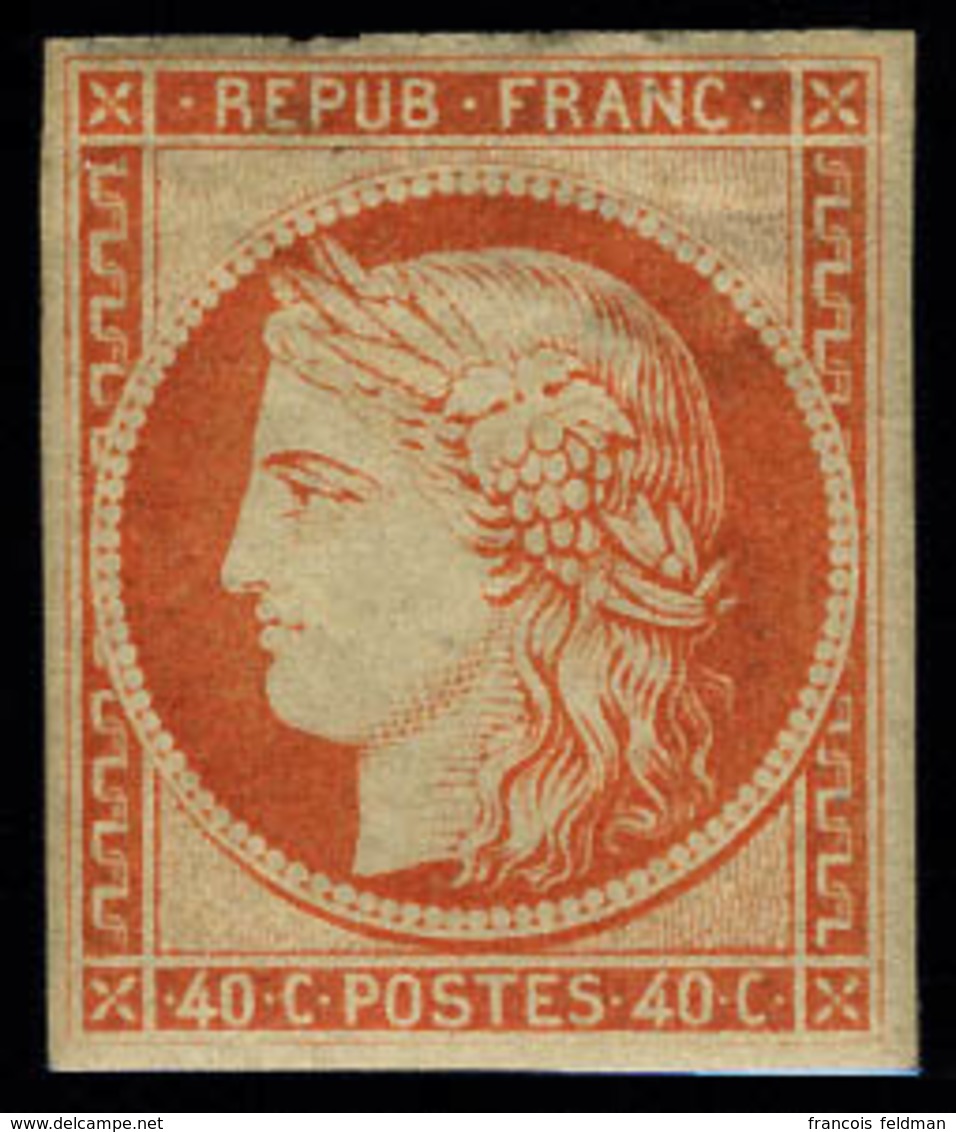 Neuf Avec Charnière N° 5g, 40c Orange Réimpression, T.B. - Sonstige & Ohne Zuordnung