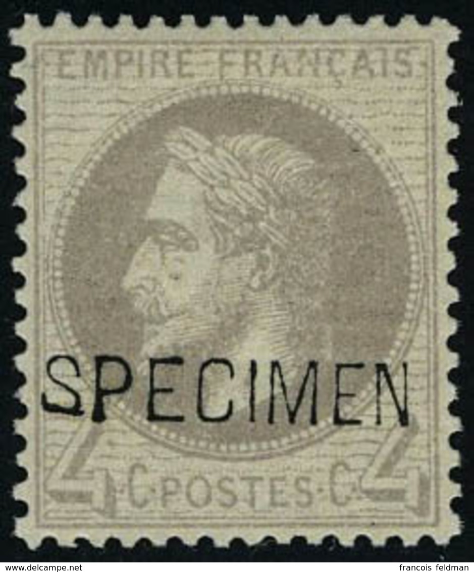 Neuf Avec Charnière N° 27Bg, 4c Gris Surchargé Spécimen, Cl, T.B. - Altri & Non Classificati