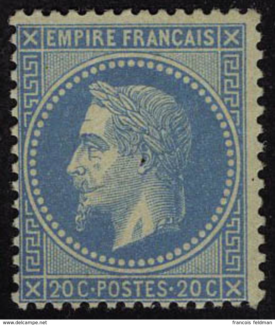 Neuf Avec Charnière N° 29B, 20c Bleu II, Cl, T.B. Signé JF Brun - Altri & Non Classificati