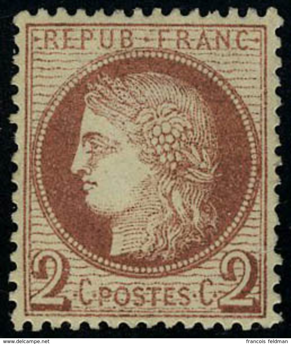 Neuf Avec Charnière N° 51a, 2c Rouge-brun Foncé, Très Bien Centré, Cl, Superbe - Sonstige & Ohne Zuordnung