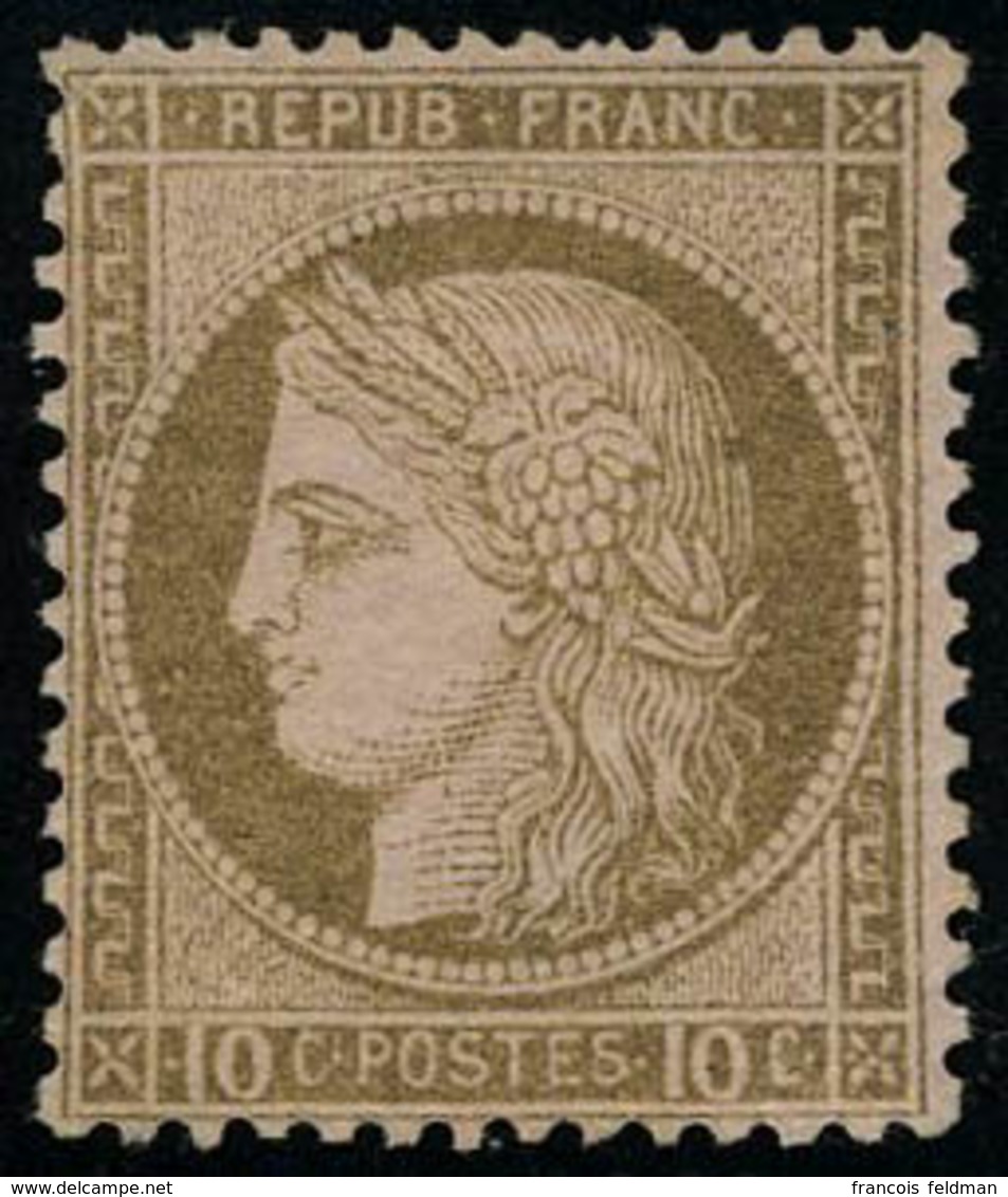 Neuf Avec Charnière N° 54, 10c Brun Sur Rose, Gros Chiffres, T.B. - Altri & Non Classificati