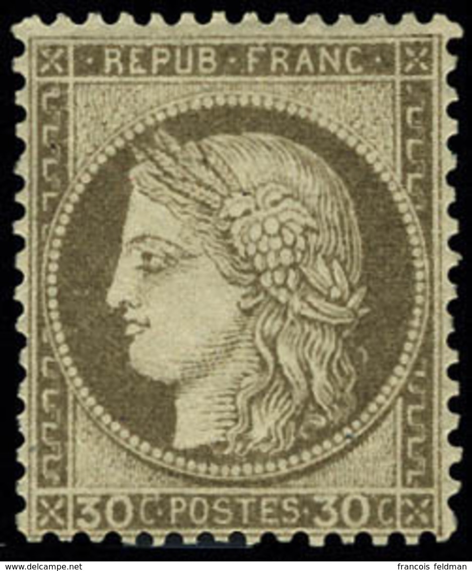 Neuf Avec Charnière N° 56, 30c Brun, T.B. Signé A Brun - Autres & Non Classés