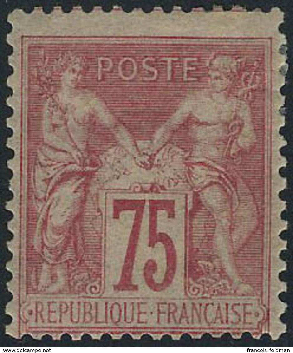 Neuf Avec Charnière N° 81, 75c Rose, Cl, T.B. Signé JF Brun - Altri & Non Classificati