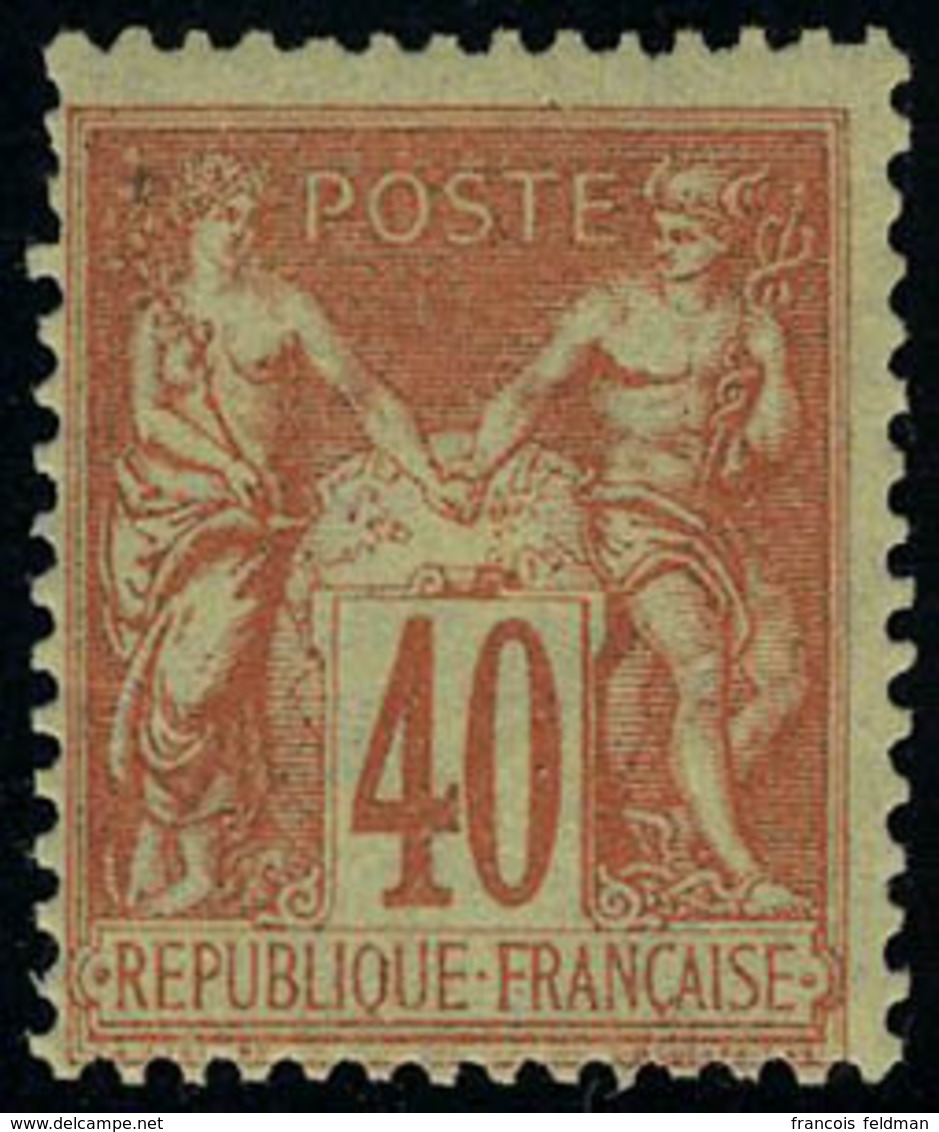 Neuf Avec Charnière N° 94, 40c Orange, Type II, T.B. - Sonstige & Ohne Zuordnung