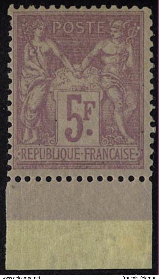 Neuf Avec Charnière N° 95a, 5f Lilas Rose Sur Lilas Pâle, Cl, Bdf, T.B. - Sonstige & Ohne Zuordnung