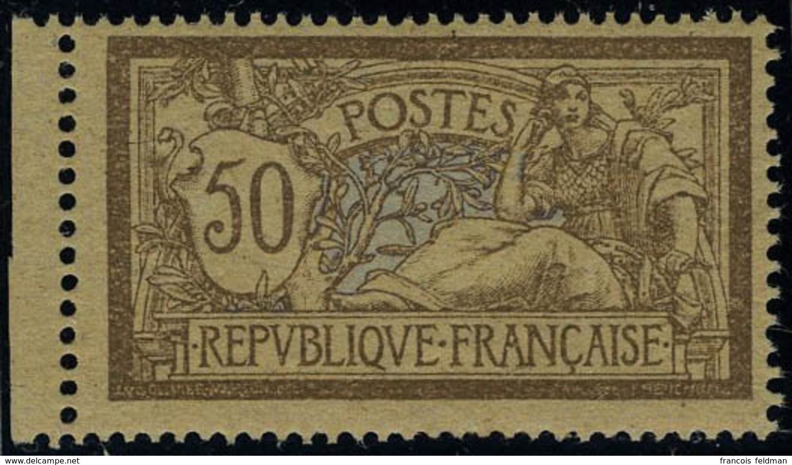 Neuf Sans Charnière N° 120d, 50c Papier GC Bien Centré Rousseur Sur 1 Dent Sinon T.B. - Sonstige & Ohne Zuordnung