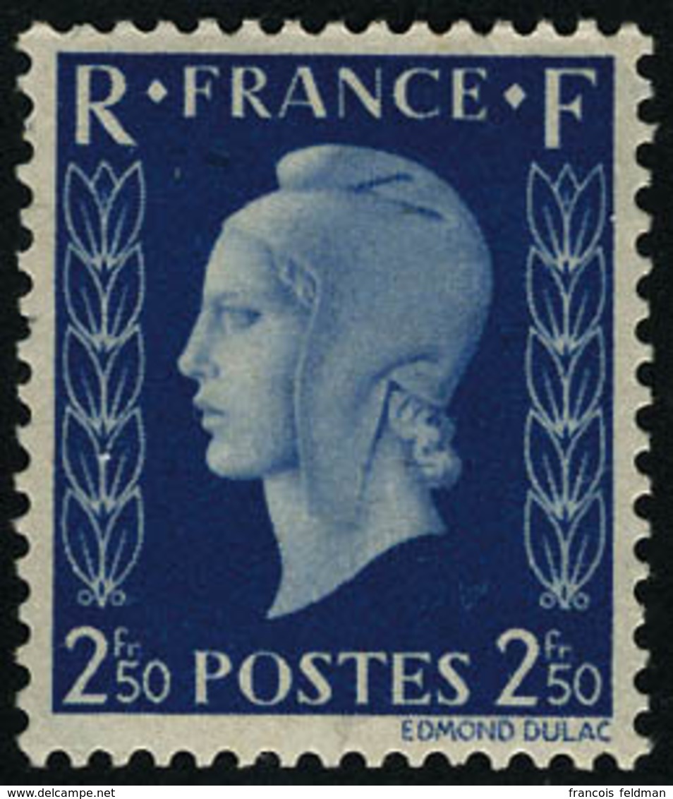 Neuf Avec Charnière N° 693a. 2f40 Rouge, Marianne De Dulac, Non Dentelé, Bdf, Cl, T.B. - Autres & Non Classés