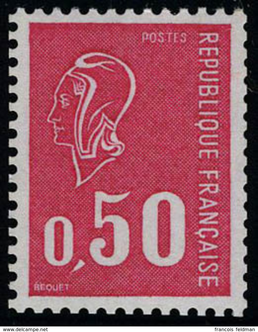 Neuf Sans Charnière N° 1664b+c, 50c Bequet Numéro Rouge Avec Et Sans Phosphore, T.B. - Autres & Non Classés