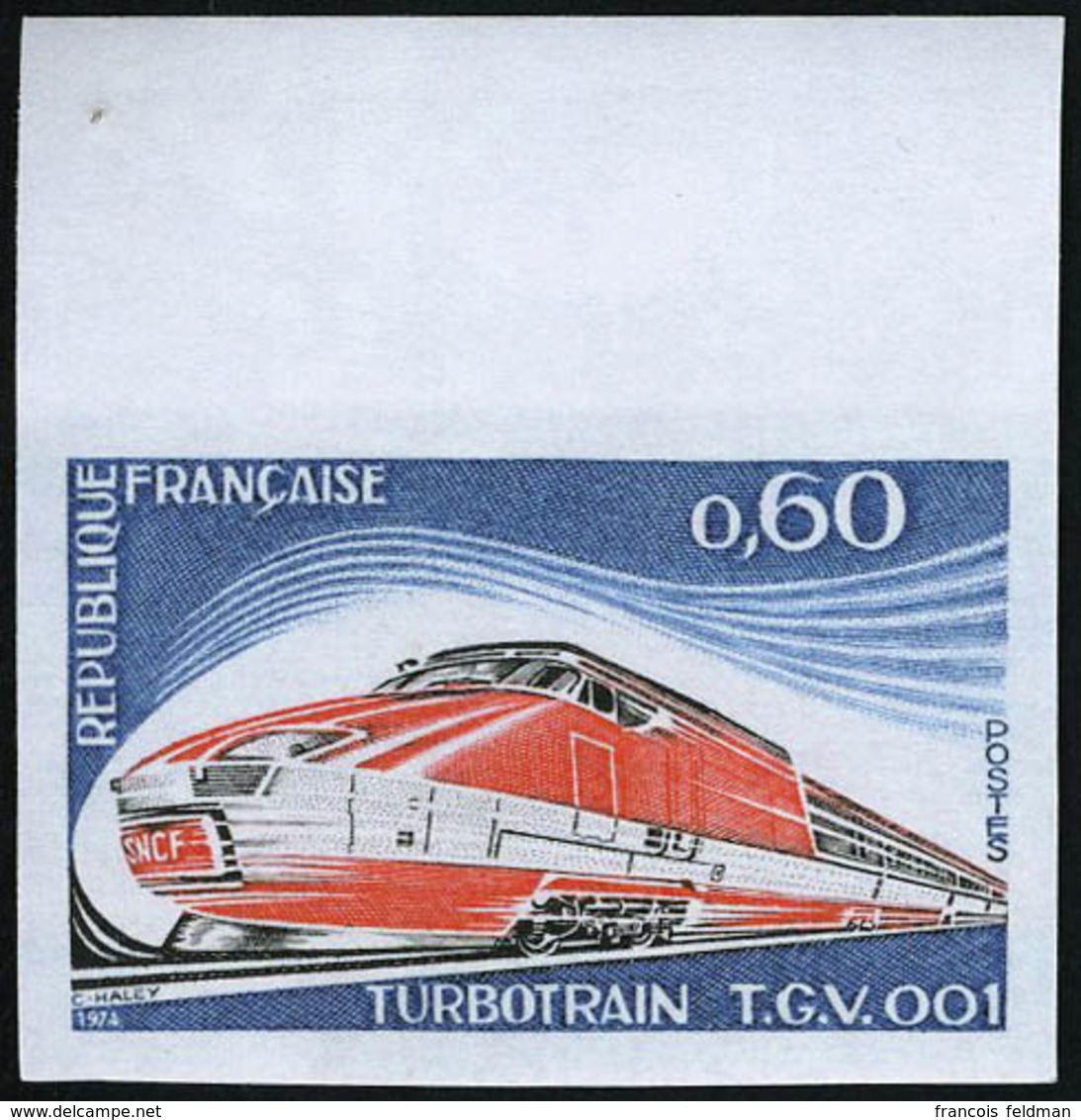Neuf Sans Charnière N° 1802a, Turbotrain TGV 001 1ex ND + épreuve De Luxe, T.B. - Altri & Non Classificati